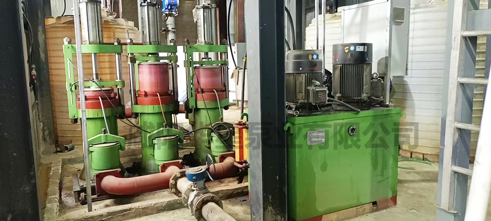 洗煤(mei)廠陶瓷柱(zhu)塞泵使用(yong)現場